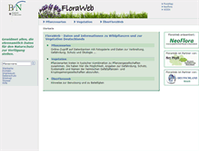 Tablet Screenshot of floraweb.de